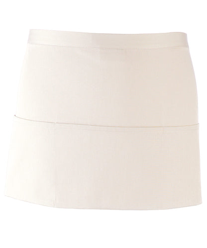 Premier PR155 Colours 3-pocket apron in White
