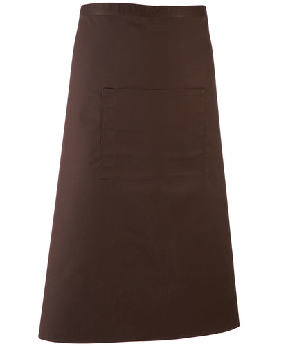 Premier PR158 Colours bar apron in Brown