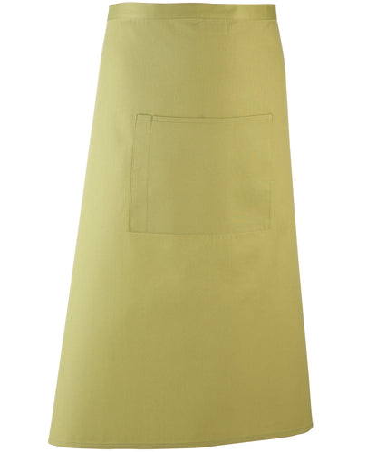 Premier PR158 Colours bar apron in Lime
