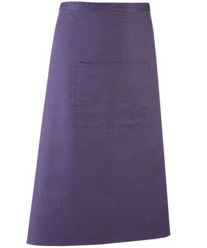 Premier PR158 Colours bar apron in Purple