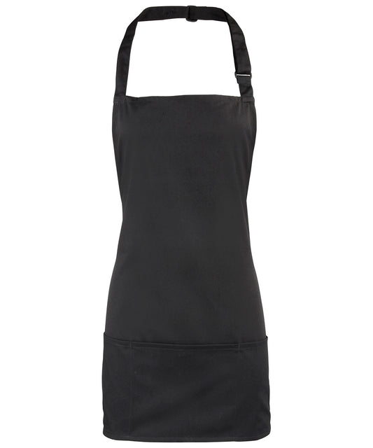 Premier PR159 Colours 2-in-1 apron in Black
