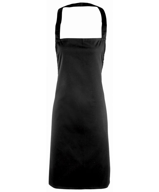 Premier PR165 Essential bib apron in Black