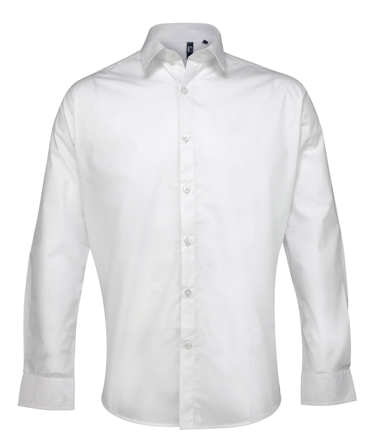 Premier PR207 Supreme poplin long sleeve shirt in White