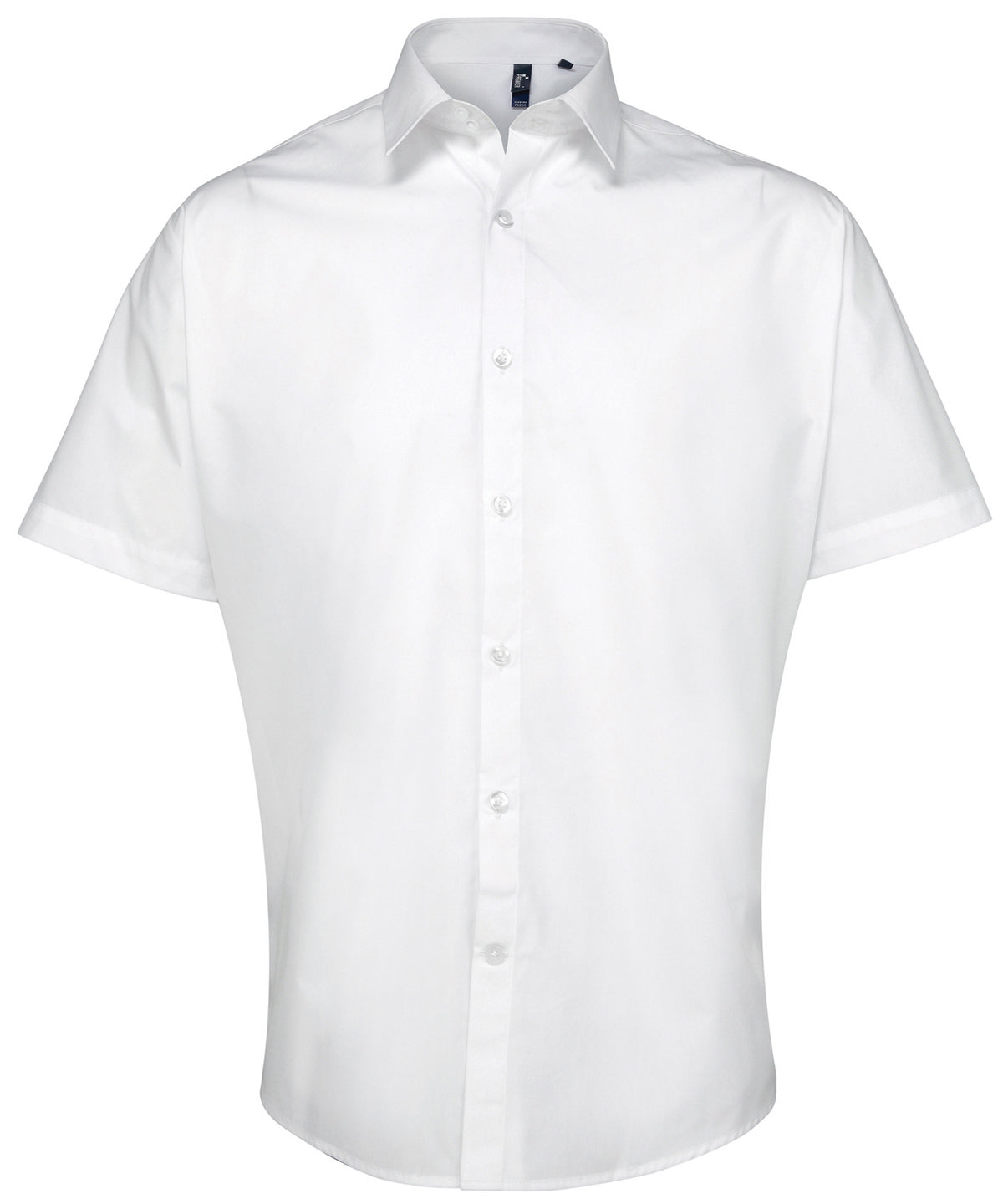 Premier PR209 Supreme poplin short sleeve shirt in White