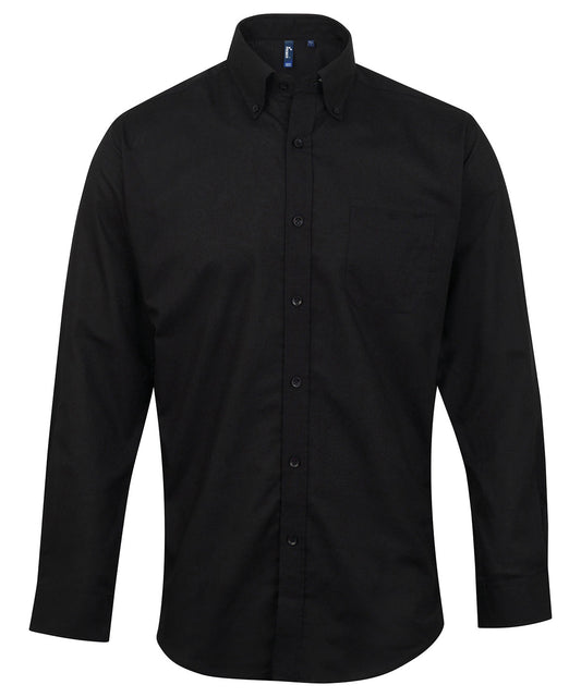 Premier PR234 Signature Oxford long sleeve shirt in Black