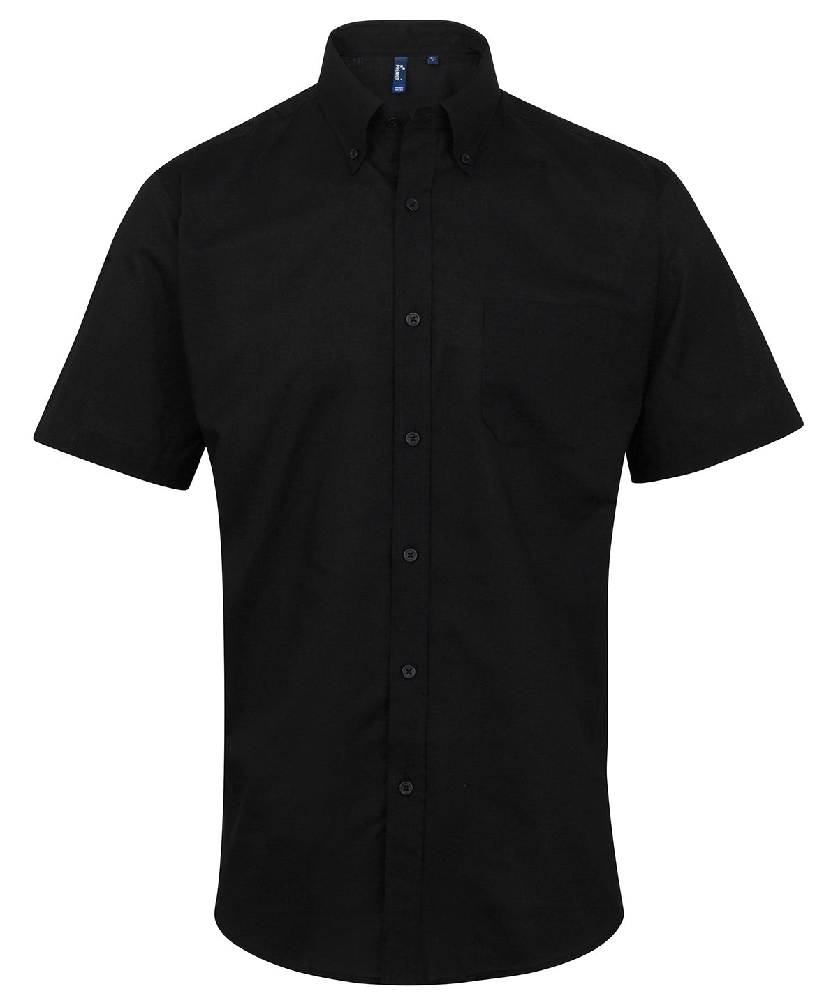 Premier PR236 Signature Oxford short sleeve shirt in Black