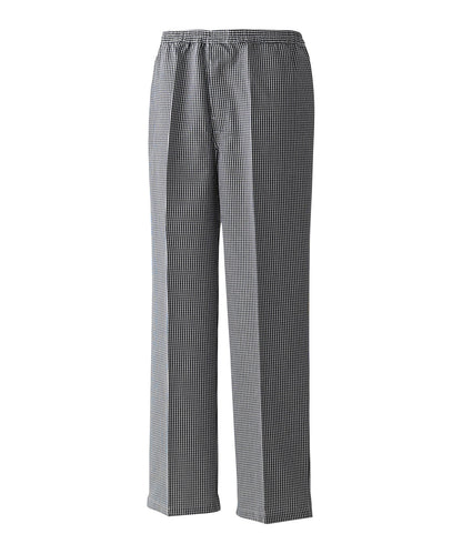 Premier PR552 Pull-on chef’s trousers in Black/White