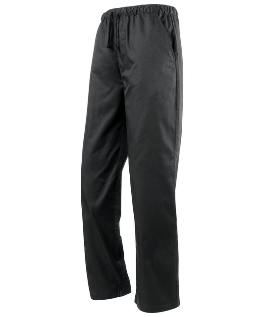 Premier PR553 Essential chef's trousers in Black*