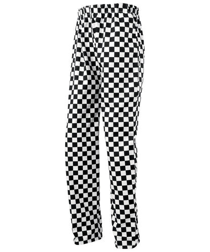 Premier PR553 Essential chef's trousers in Black/White