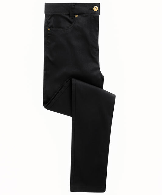 Premier PR570 Women's performance chino jeans in Black