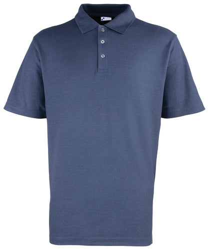 Premier PR610 Studded polo in Navy