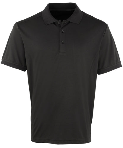 Premier PR615 Coolchecker® piqué polo in Black*