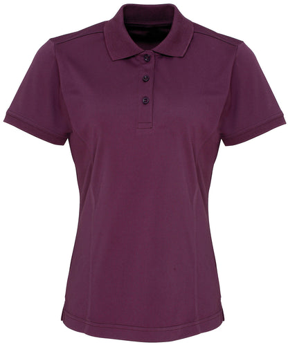 Premier PR616 Women's Coolchecker® piqué polo in Aubergine