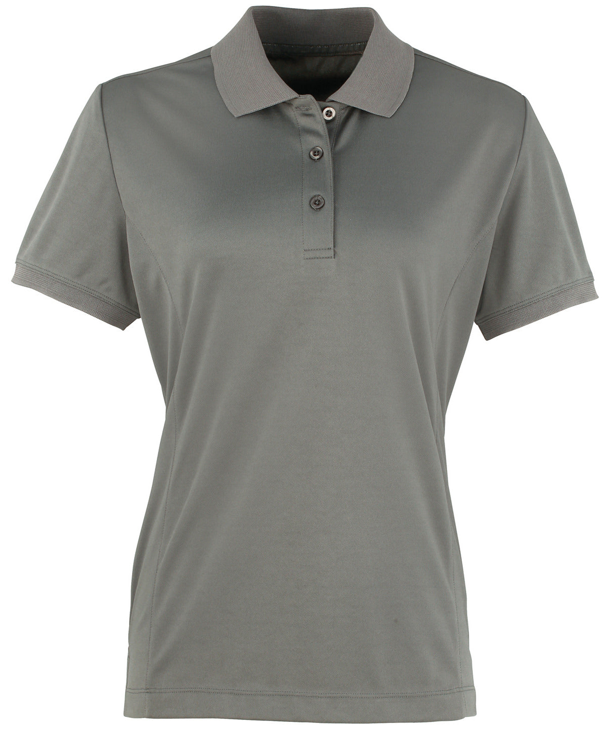 Premier PR616 Women's Coolchecker® piqué polo in Dark Grey