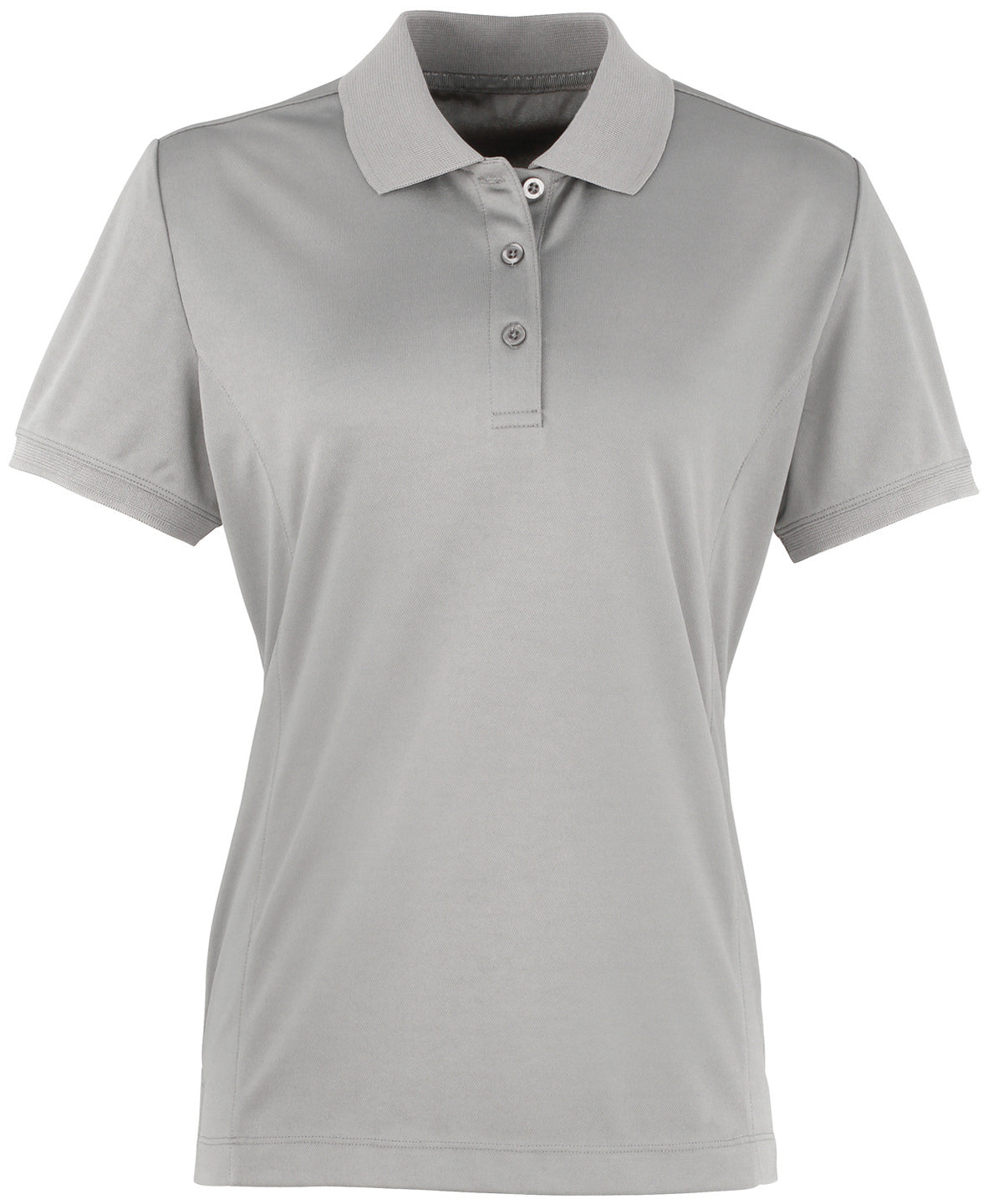 Premier PR616 Women's Coolchecker® piqué polo in Silver