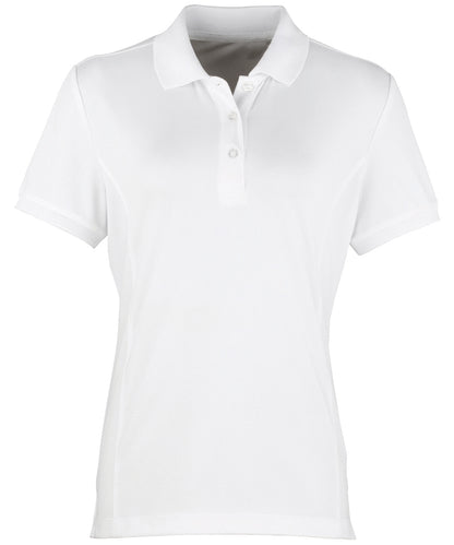 Premier PR616 Women's Coolchecker® piqué polo in White