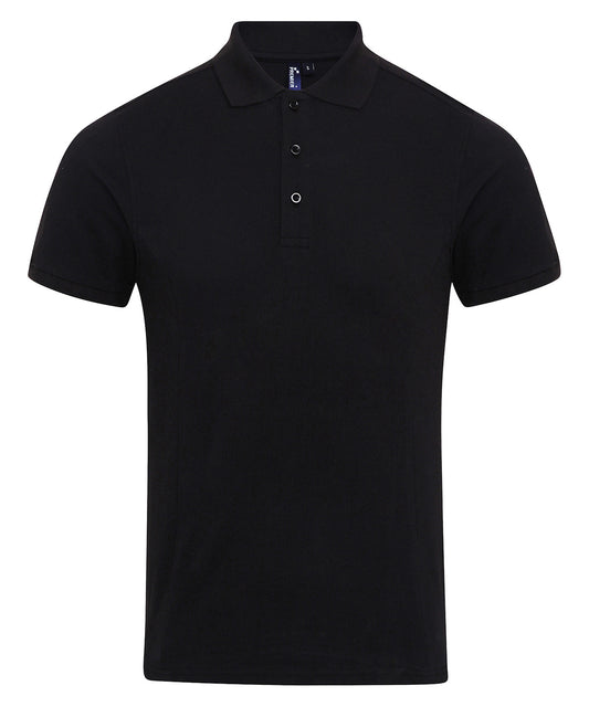 Premier PR630 Coolchecker® plus piqué polo in Black*