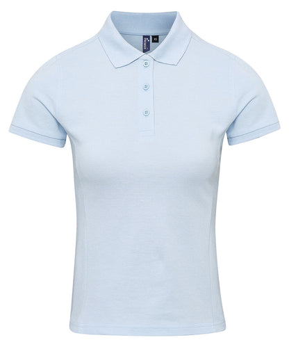 Premier PR632 Women's Coolchecker® plus piqué polo in Light Blue