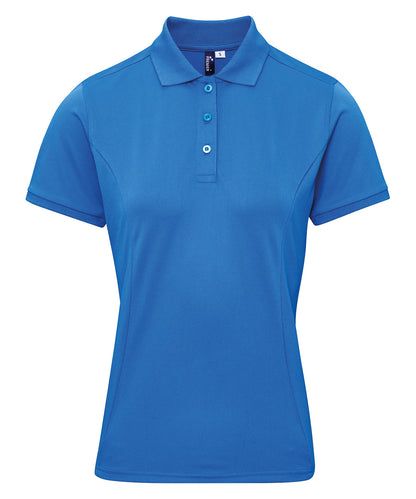 Premier PR632 Women's Coolchecker® plus piqué polo in Sapphire