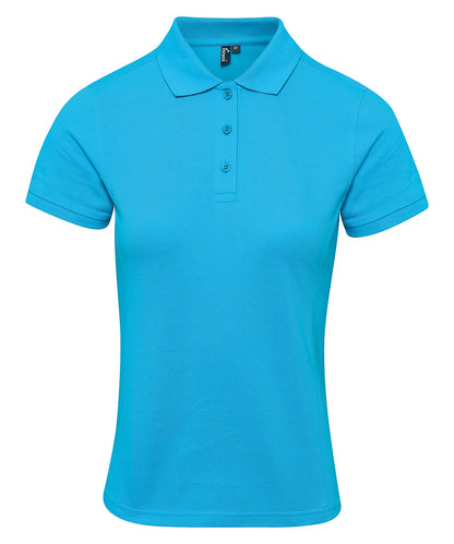 Premier PR632 Women's Coolchecker® plus piqué polo in Turquoise