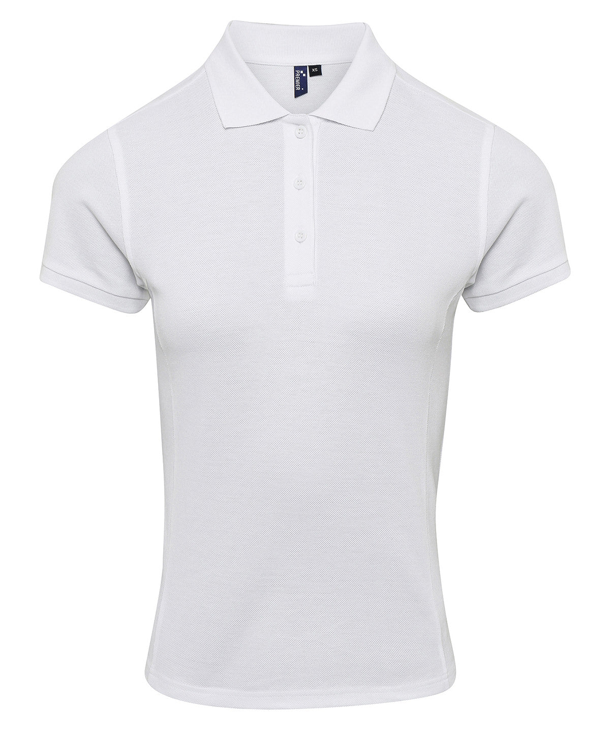 Premier PR632 Women's Coolchecker® plus piqué polo in White