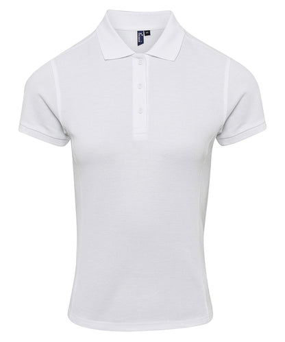 Premier PR632 Women's Coolchecker® plus piqué polo in White