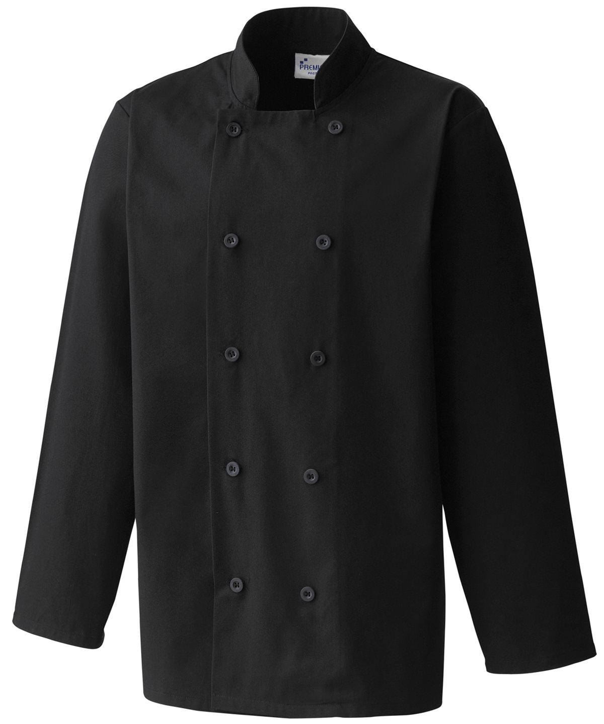 Premier PR657 Long sleeve chef’s jacket in Black