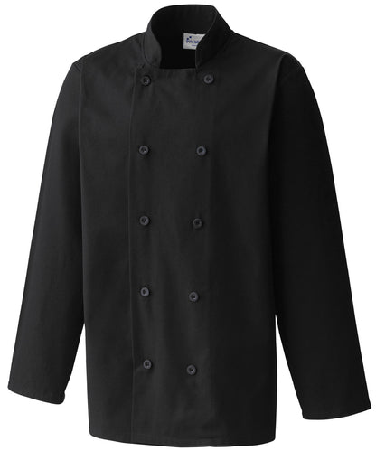 Premier PR657 Long sleeve chef’s jacket in Black
