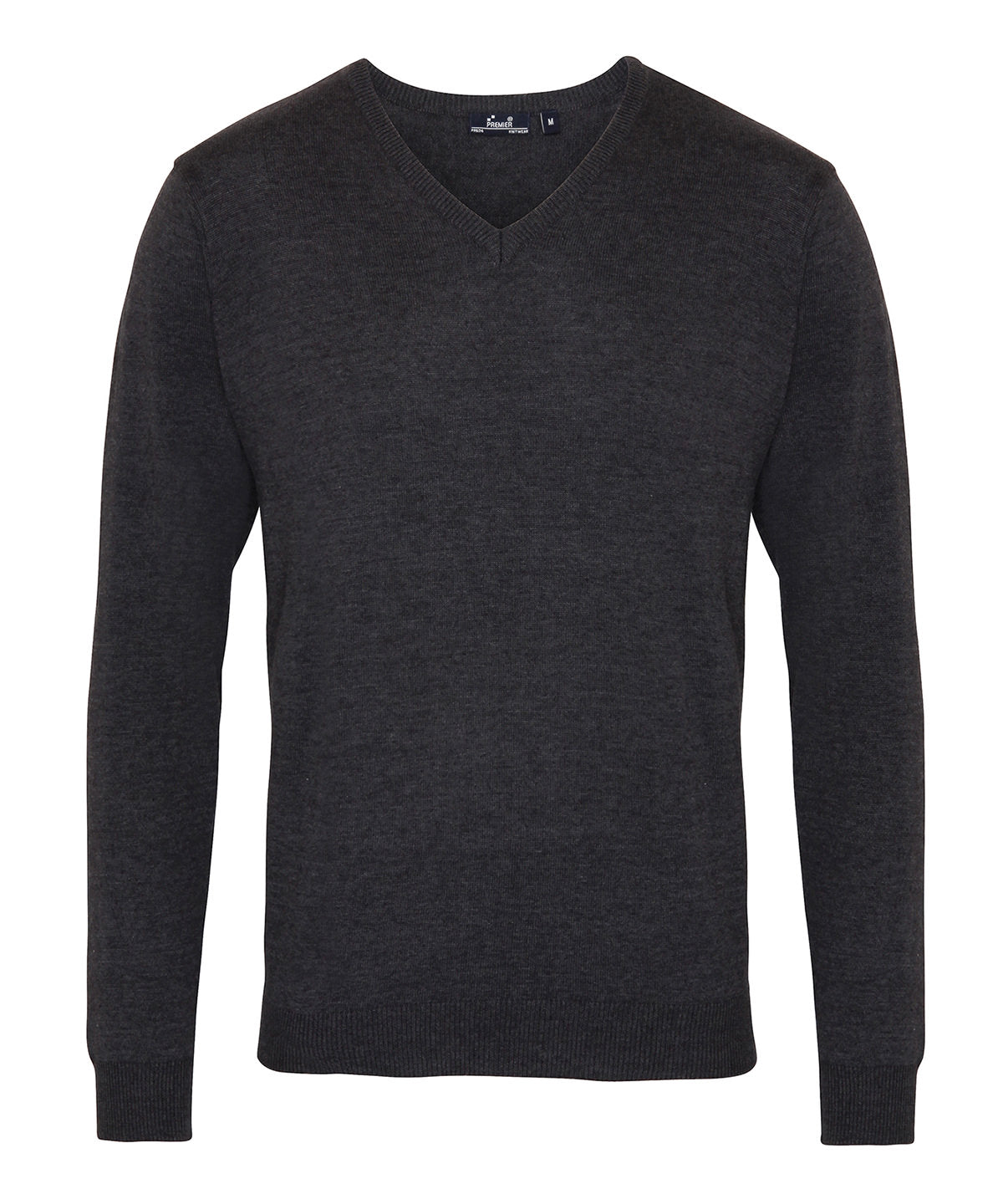 Premier PR694 V-neck knitted sweater in Charcoal*