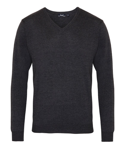 Premier PR694 V-neck knitted sweater in Charcoal*
