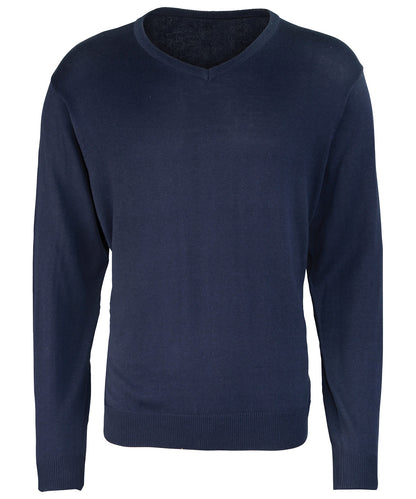Premier PR694 V-neck knitted sweater in Navy*