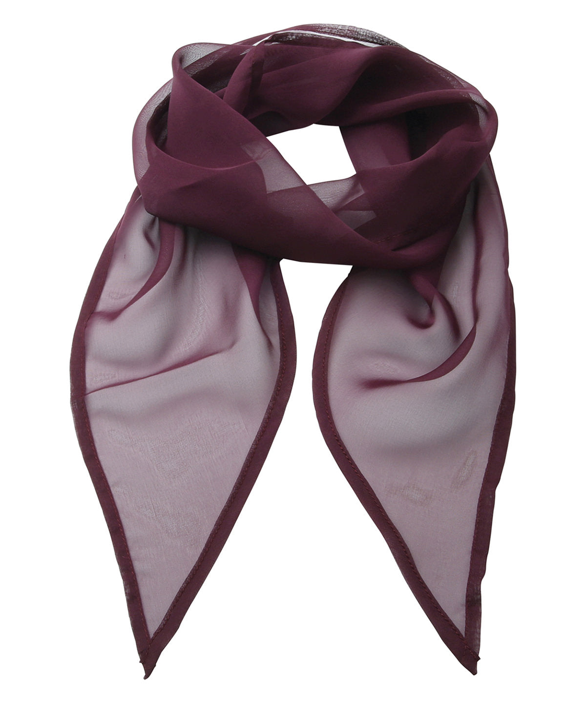 Premier PR740 'Colours' Chiffon scarf in Aubergine