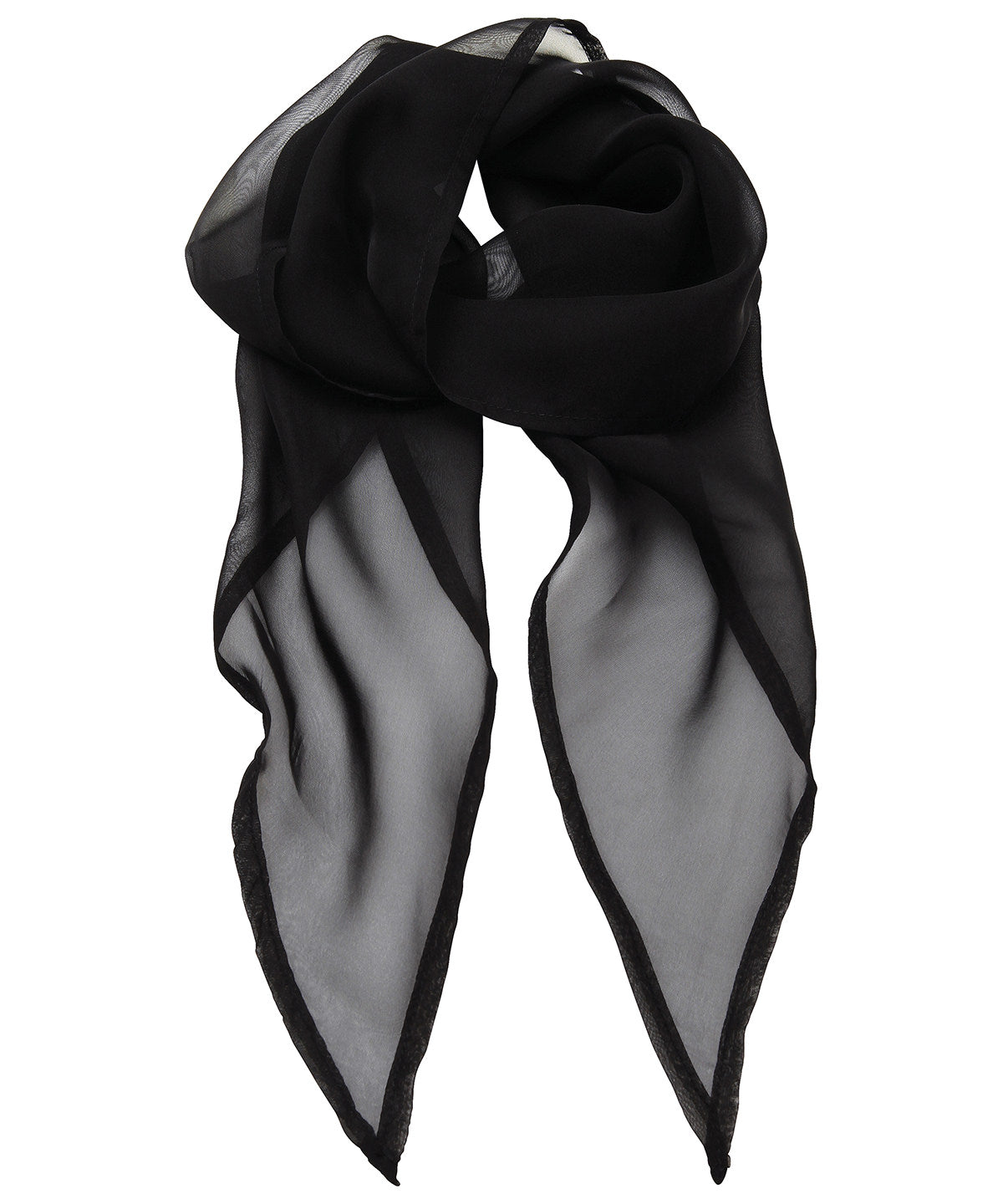 Premier PR740 'Colours' Chiffon scarf in Black