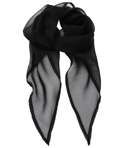 Premier PR740 'Colours' Chiffon scarf in Black