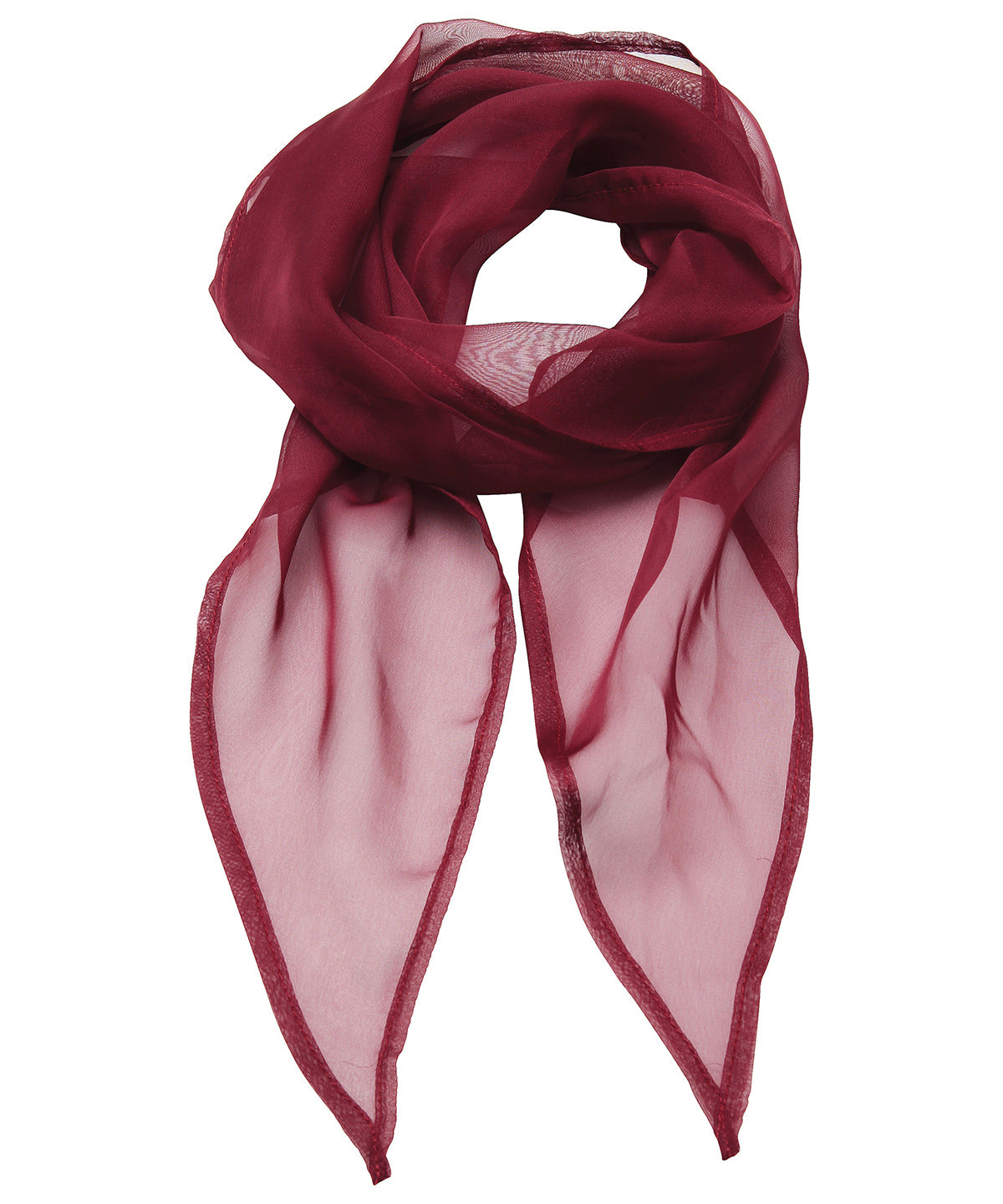 Premier PR740 'Colours' Chiffon scarf in Burgundy