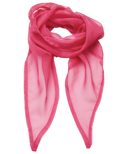 Premier PR740 'Colours' Chiffon scarf in Fuchsia