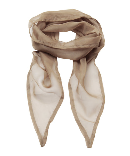 Premier PR740 'Colours' Chiffon scarf in Khaki