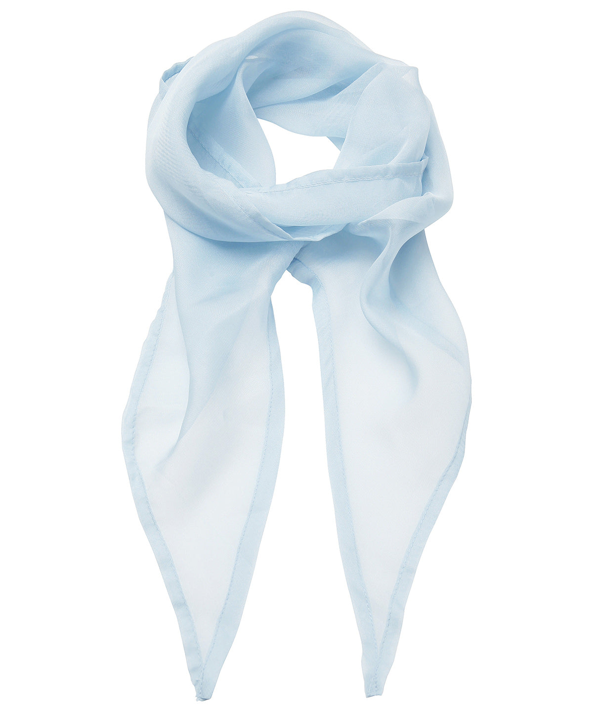 Premier PR740 'Colours' Chiffon scarf in Light Blue