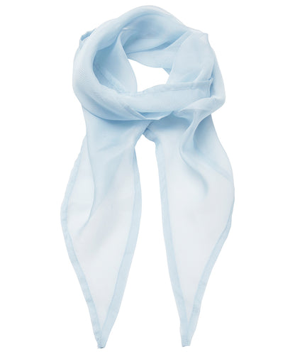 Premier PR740 'Colours' Chiffon scarf in Light Blue
