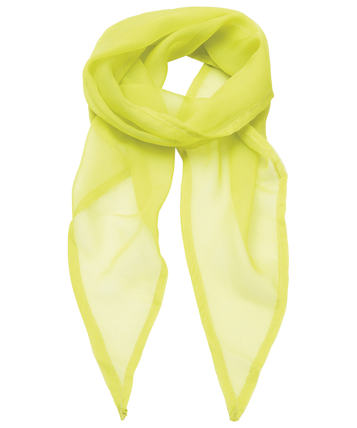 Premier PR740 'Colours' Chiffon scarf in Lime