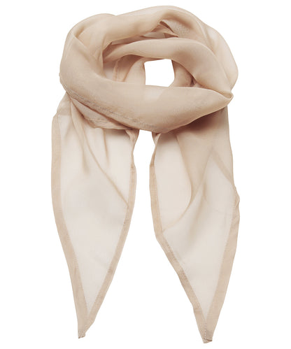 Premier PR740 'Colours' Chiffon scarf in Natural