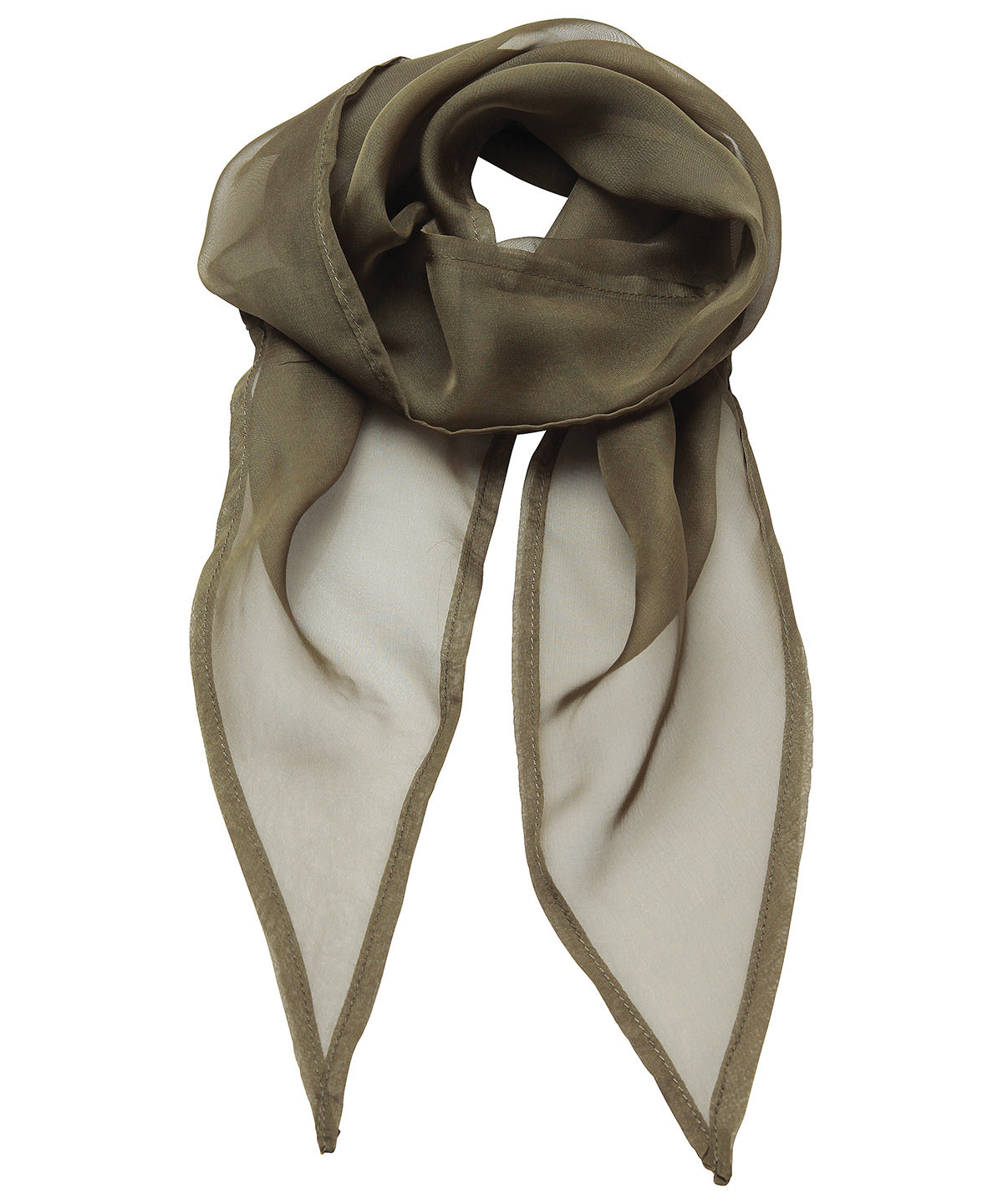 Premier PR740 'Colours' Chiffon scarf in Olive