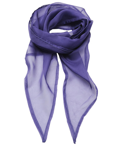 Premier PR740 'Colours' Chiffon scarf in Purple