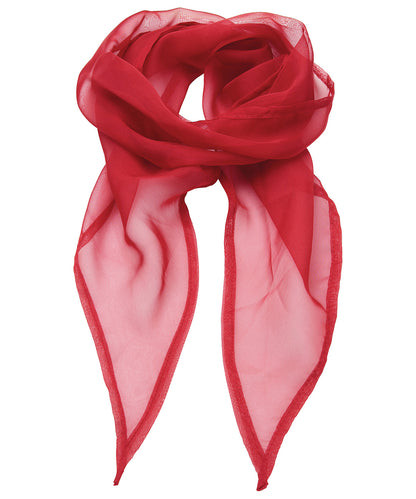 Premier PR740 'Colours' Chiffon scarf in Red
