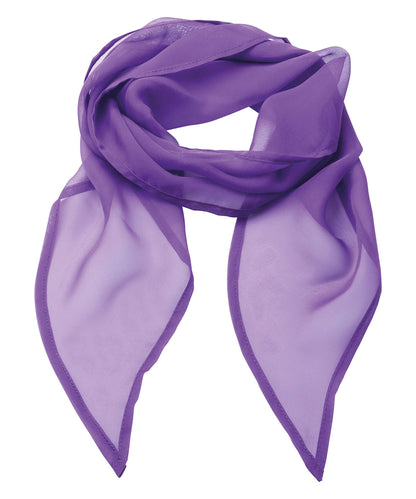 Premier PR740 'Colours' Chiffon scarf in Rich Violet
