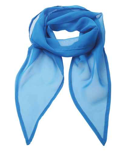Premier PR740 'Colours' Chiffon scarf in Sapphire
