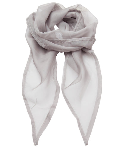 Premier PR740 'Colours' Chiffon scarf in Silver
