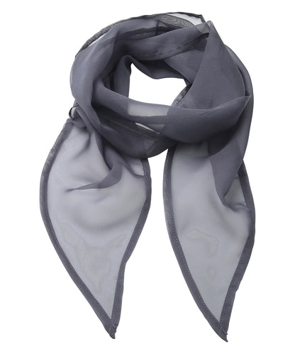 Premier PR740 'Colours' Chiffon scarf in Steel