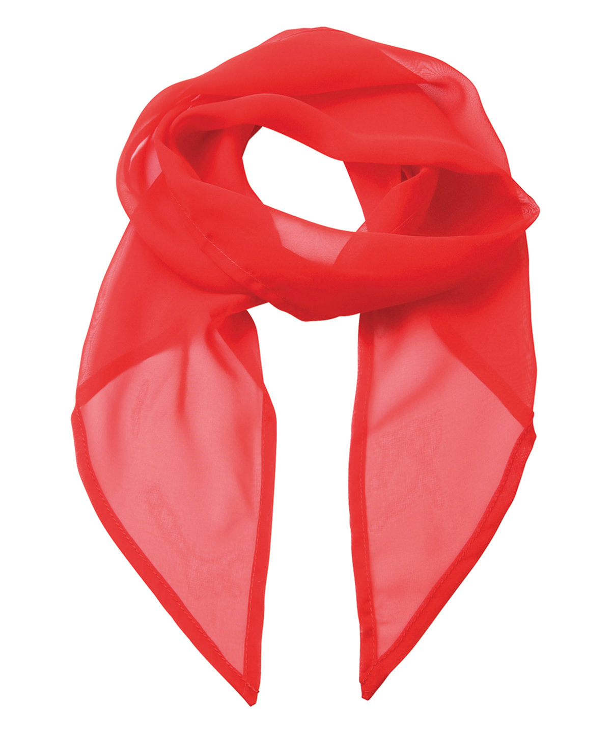 Premier PR740 'Colours' Chiffon scarf in Strawberry Red