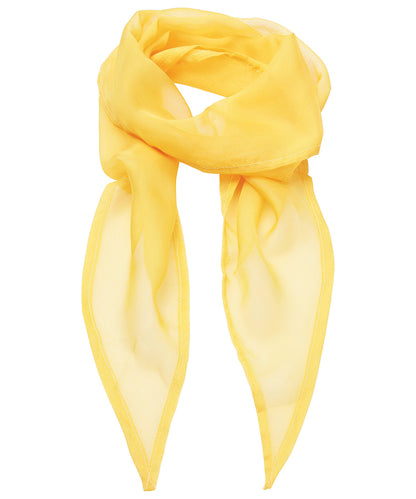 Premier PR740 'Colours' Chiffon scarf in Sunflower